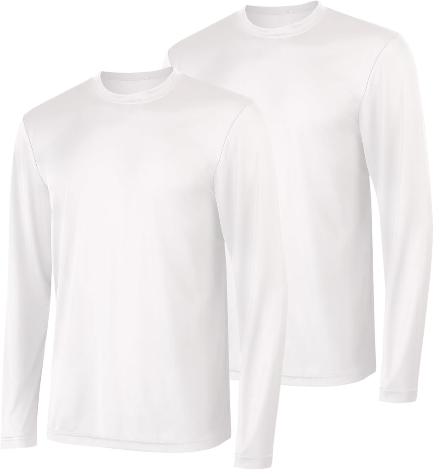 Hanes Sport Men’s Long-Sleeve T-Shirt Pack, Cool DRI Moisture-Wicking Performance T-Shirts, Performance Tee, 2-Pack