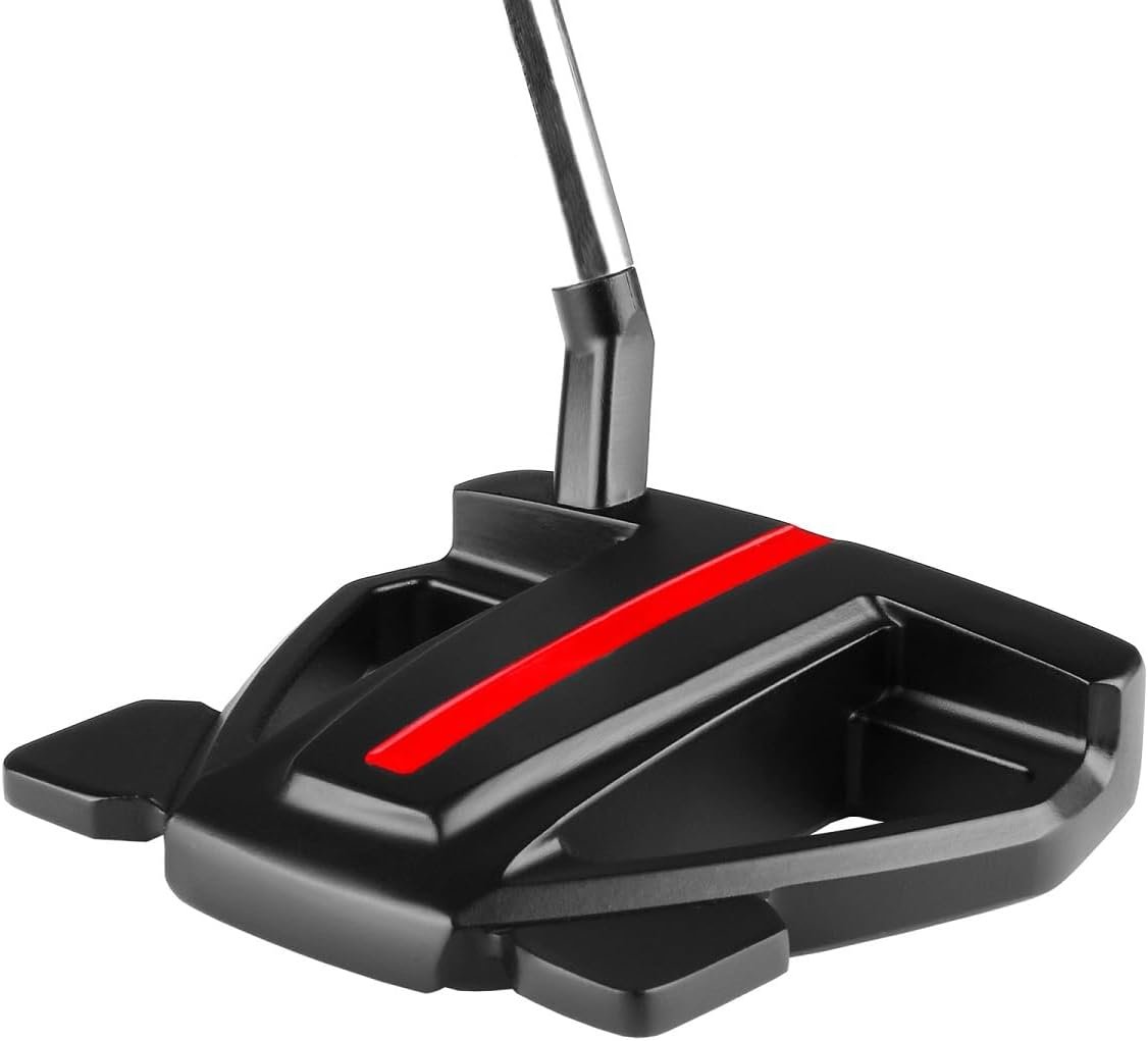 Orlimar Golf F4 Mallet Putter 35 Inch Right Or Left Handed Option with High MOI Performance Balance Midsize Putter Grip Alignment Sight Line and Protective Headcover