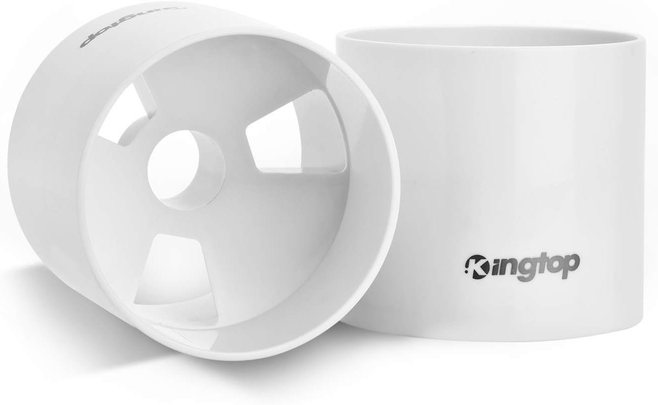 KINGTOP Golf Hole Cups for Practice Putting Greens, 4 or 6 in Deep | ABS construction, drainage holes, regulation 4.25 in opening, backyard putting greens, practice holes, indoor or outdoor