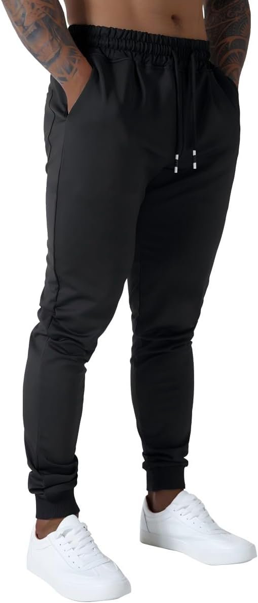 Men’s Slim fit Jogging Pants, Suitable for Running and Fitness Activities, Bottom Binding Sports Pants