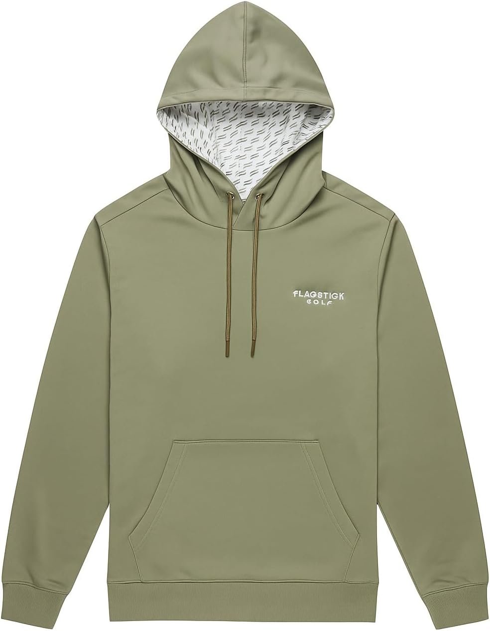 Flagstick Golf Performance Hoodie – 4-Way Stretch, Moisture-Wicking, Zip Pockets, Golf Outerwear