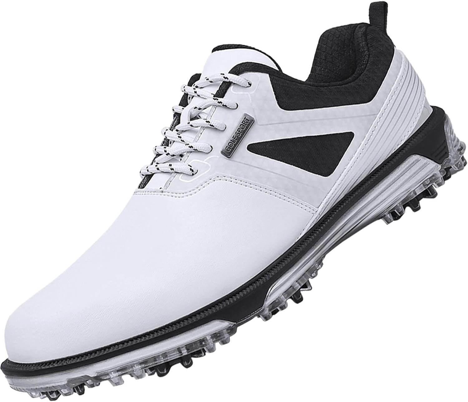 ULTIANT Men’s Golf Shoes Fixed Nailless Sole Waterproof Lightweight No-Slip Walking Shoes Size7.5-14