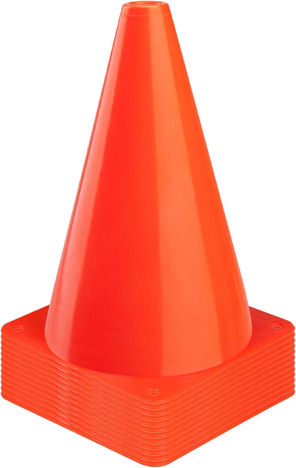 CARTMAN Agility Training Cones, Plastic Soccer Field Markers Indoor Outdoor for Events