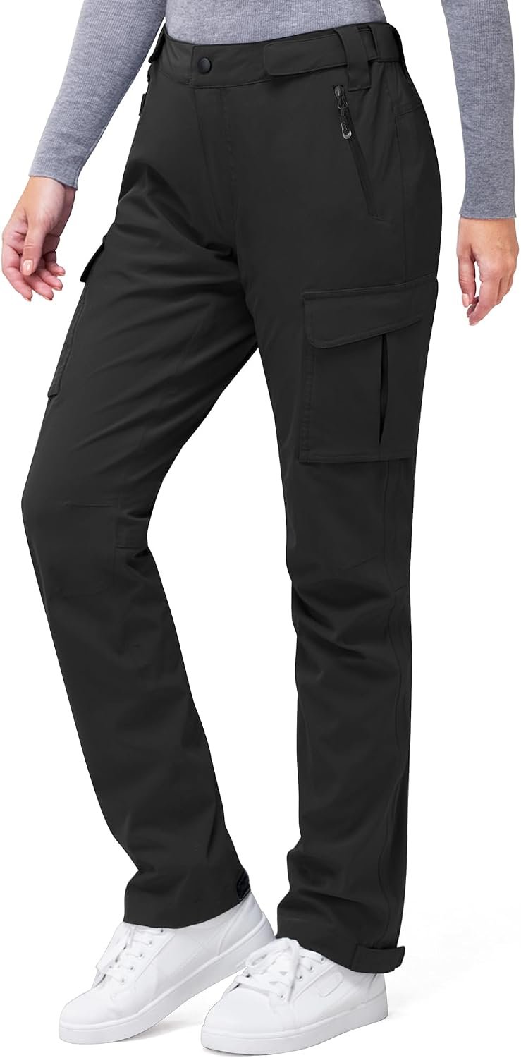 33,000ft Women’s Rain Pants, Waterproof Lightweight Breathable Rain Overall Hiking Pants