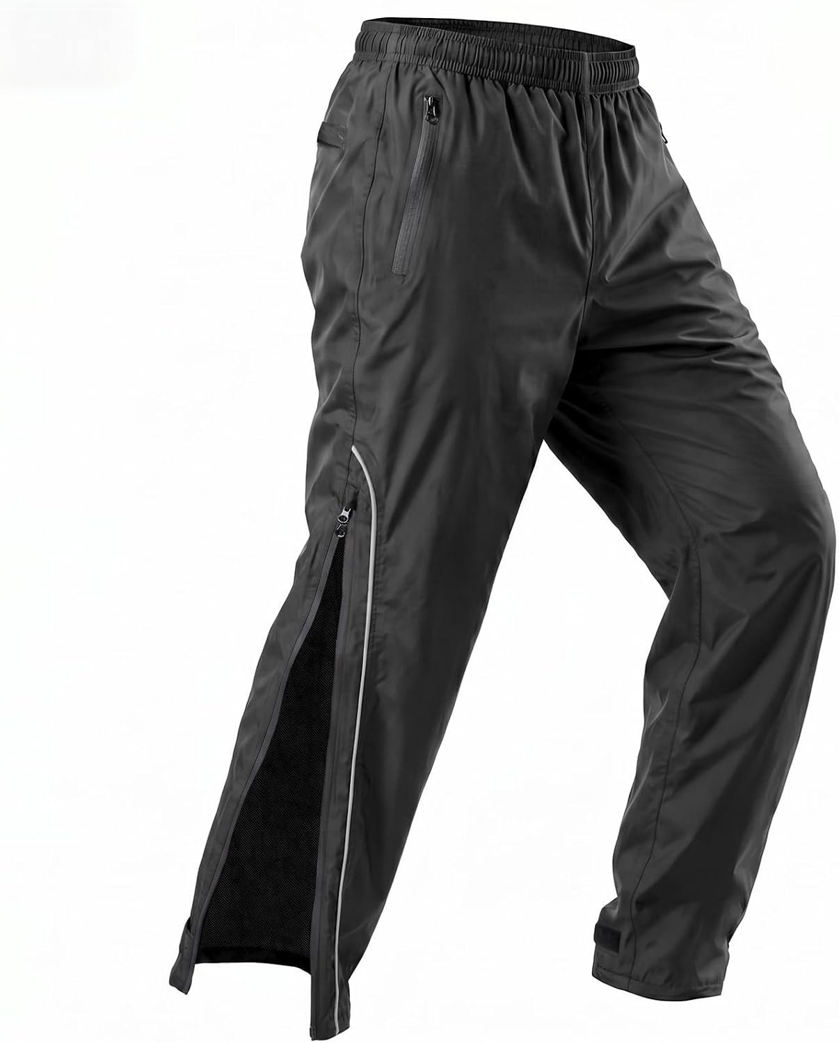 Men Waterproof Rain Pants Windproof Hiking Pants for Outdoor Fishing Bikng Golf Motorcycle Cycling Bushwalking Rowing