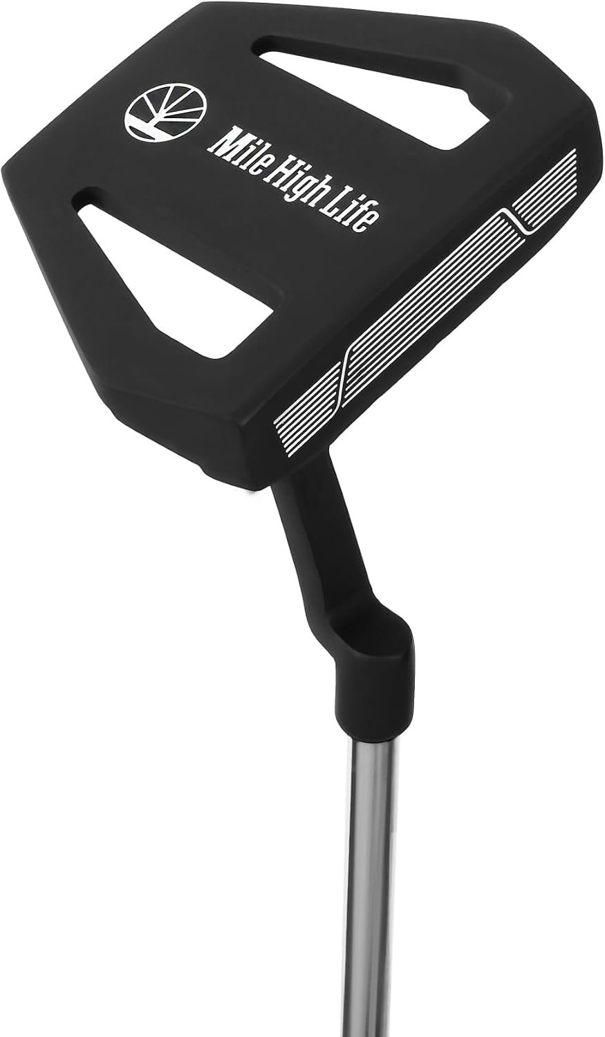 Mile High Life Men’s Golf Putter Left Handed | with Anti-Slip Rubber Grip | Putters w Aim Line | Entry Level Golfer Putter | Value Alternative to Major Brands
