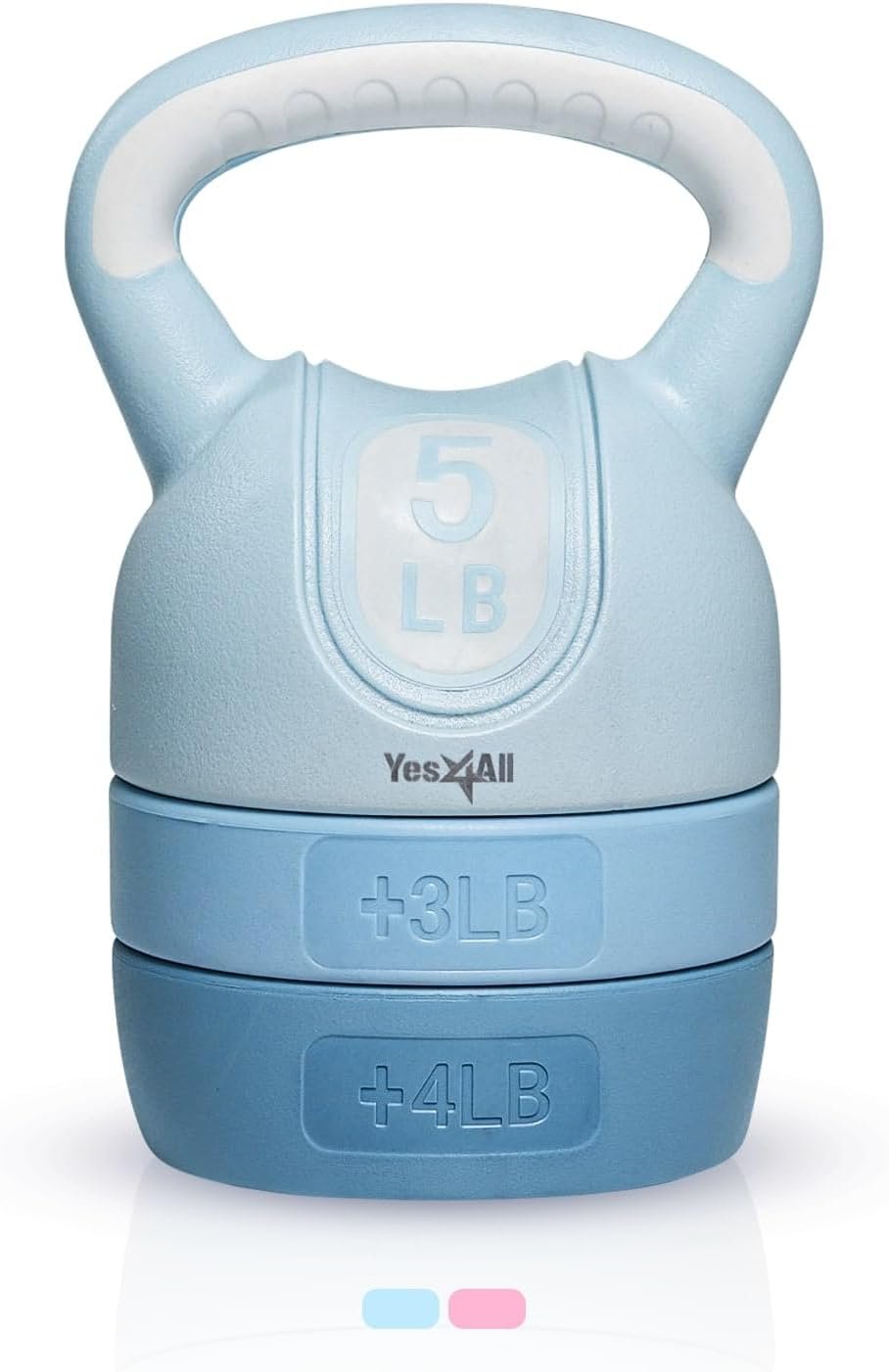 Yes4All Kettlebell Sets – Adjustable Kettlebell Set for Strength Training – Kettlebells Adjustable Weight for Versatile Workouts