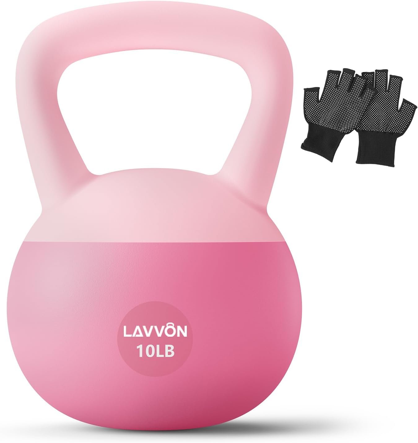 Soft Kettlebell – Cushioned Impact-Resistant Base and Anti-Slip | Kettle bell Anti-Slip Grip Weight for Home Workouts, Safe Strength Training Kettlebells Sets for Women& Men – Non-Slip Gloves
