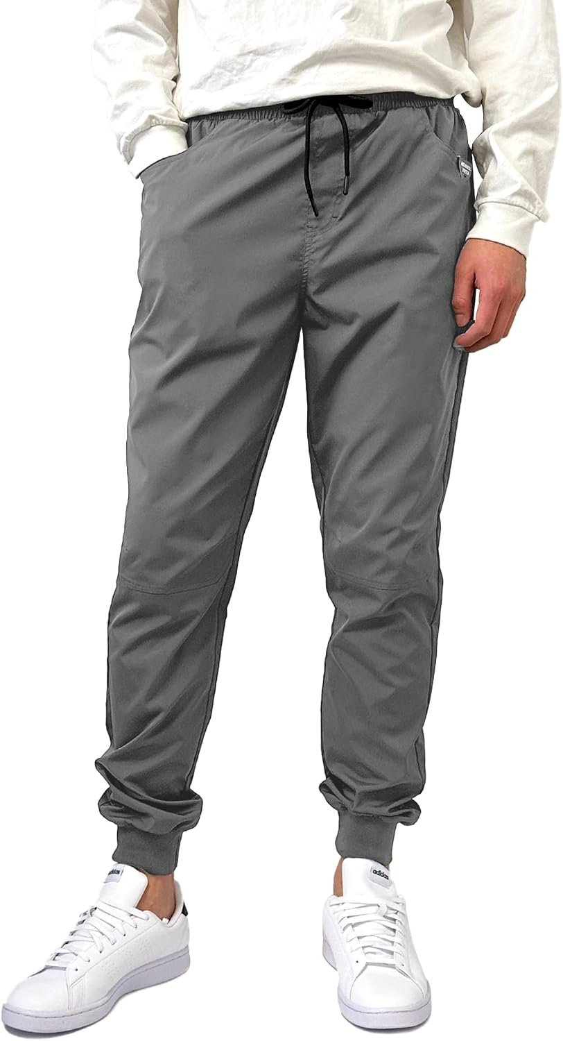 Southpole Mens Workout Tech Woven Jogger Pants Light Weight Track Pants
