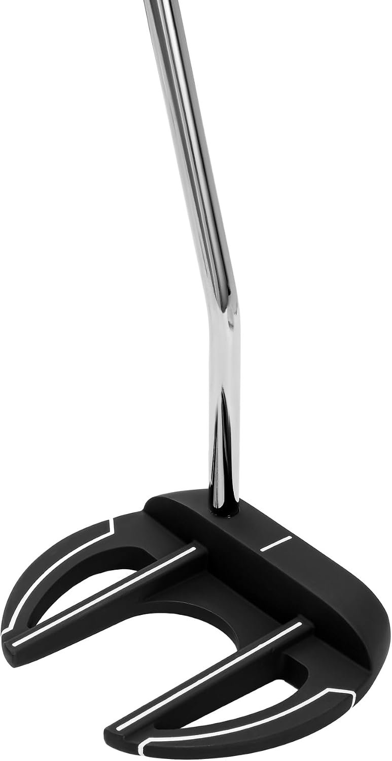 Mile High Life Men’s Golf Putter Left Handed | with Anti-Slip Rubber Grip | Putters w Aim Line | Entry Level Golfer Putter | Value Alternative to Major Brands