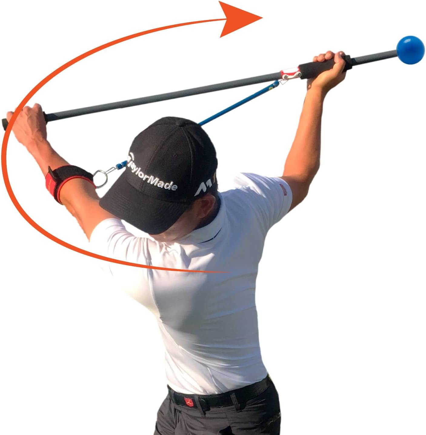 The Most Important Stretch in Golf – A Device, Golf Stretch, Golf Exercise, Golf Swing Train in One Motion. Perfect Practice Warm-Up. Shaft for Strength, Rhythm, Golf Stretching Device. Indoor/Outdoor