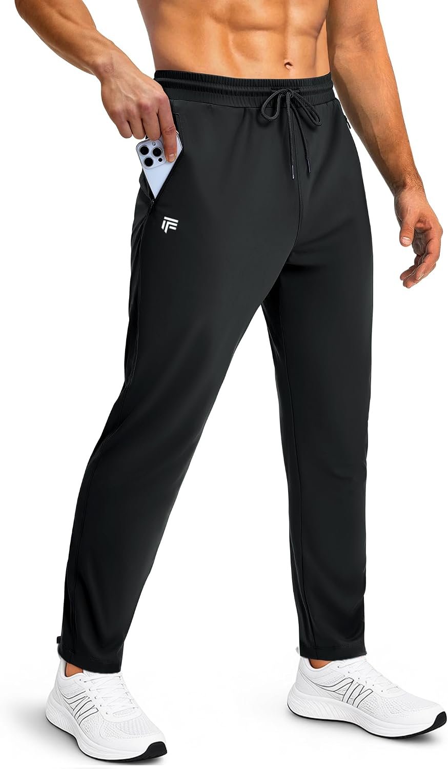 Mens Sweatpants with Zipper Pockets Joggers for Men Workout Athletic Gym Track Fitness Clothing Gifts