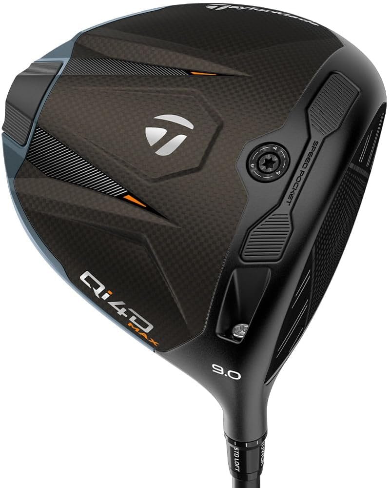 TaylorMade Golf Qi4D MAX Driver Degree Senior Mens Rotation Reax