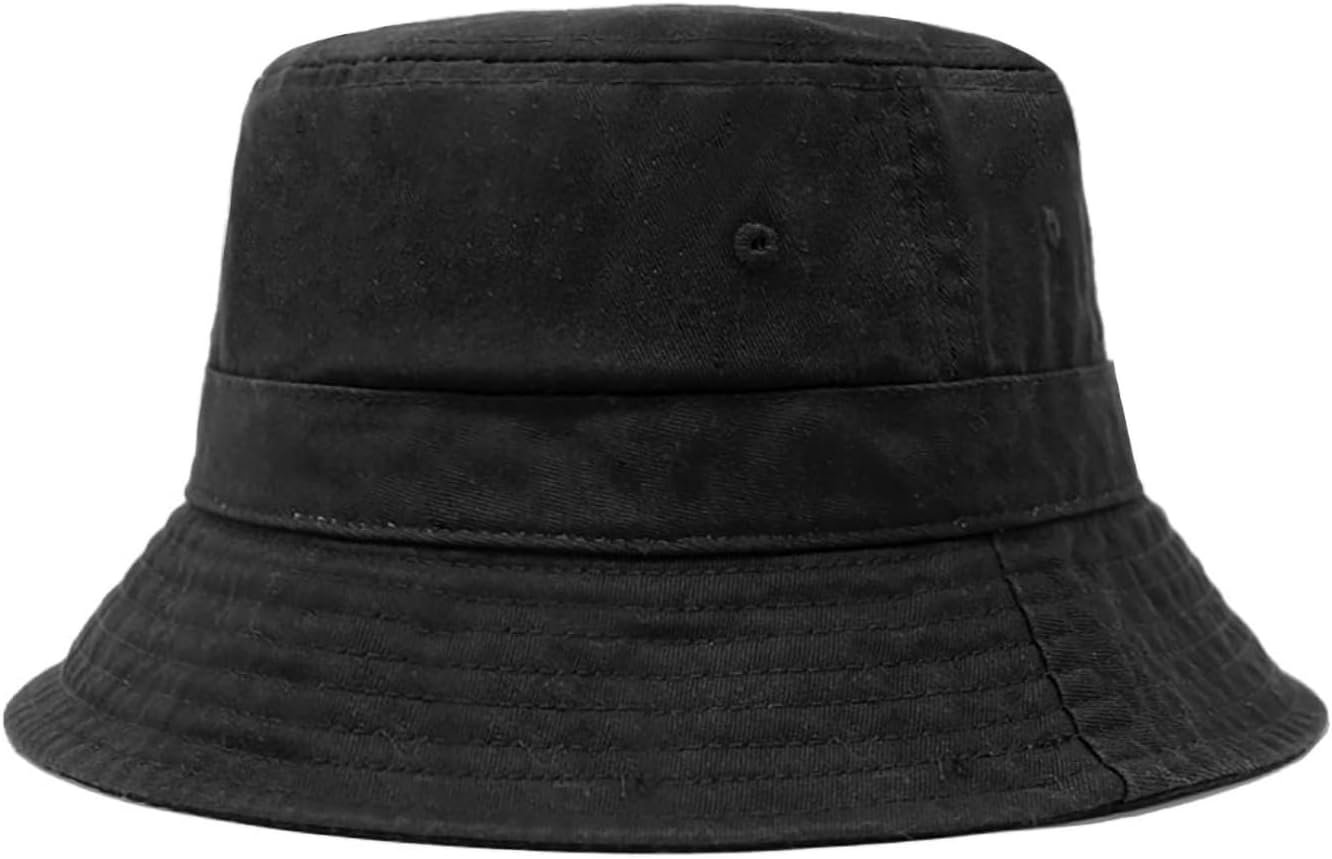 Hot Summer Bucket Hat Trendy Cotton Sun Cap for Beach Golf Fishing | Breathable cotton, fun outdoor vacation style, packable boonie design for men and women