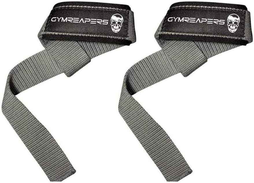 Gymreapers Lifting Wrist Straps for Weightlifting, Bodybuilding, Powerlifting, Strength Training, & Deadlifts – Padded Neoprene with 18 inch Cotton