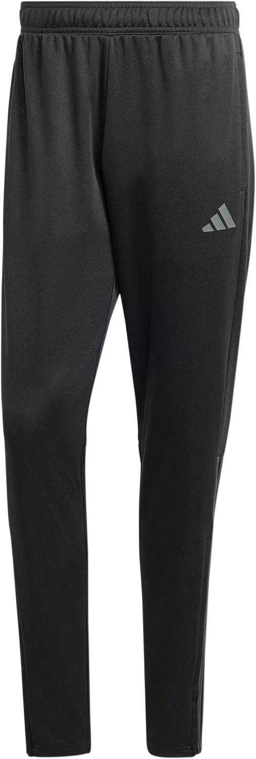 adidas Mens Sereno Aeroready Cut 3-Stripes Regular Slim Tapered Tracksuit Bottoms Training Casual Moisture Wicking – Grey