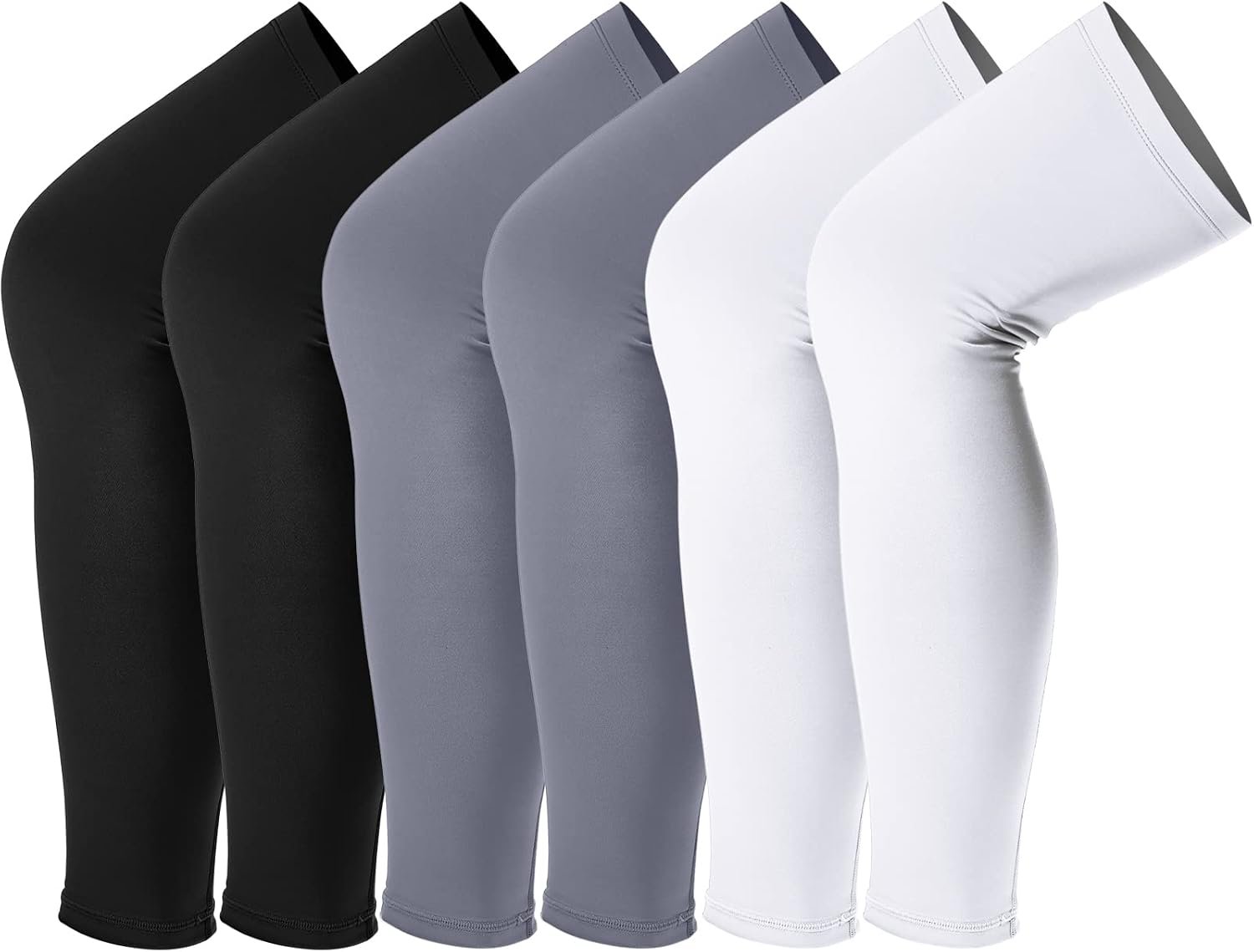 Skylety Leg Sleeves Compression Long Knee Sleeve UV Protect for Men Women Sport Basketball Football