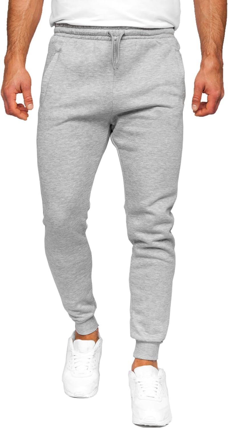 JIHUILAI Men’s Sweatpants Fleece Active Workout Jogger Sweatpants | for Men Running Hiking Gym with Pockets S-3XL