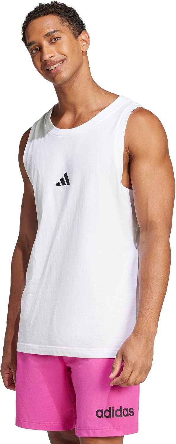 adidas Men’s Essentials Small Logo Single Jersey Tank Top