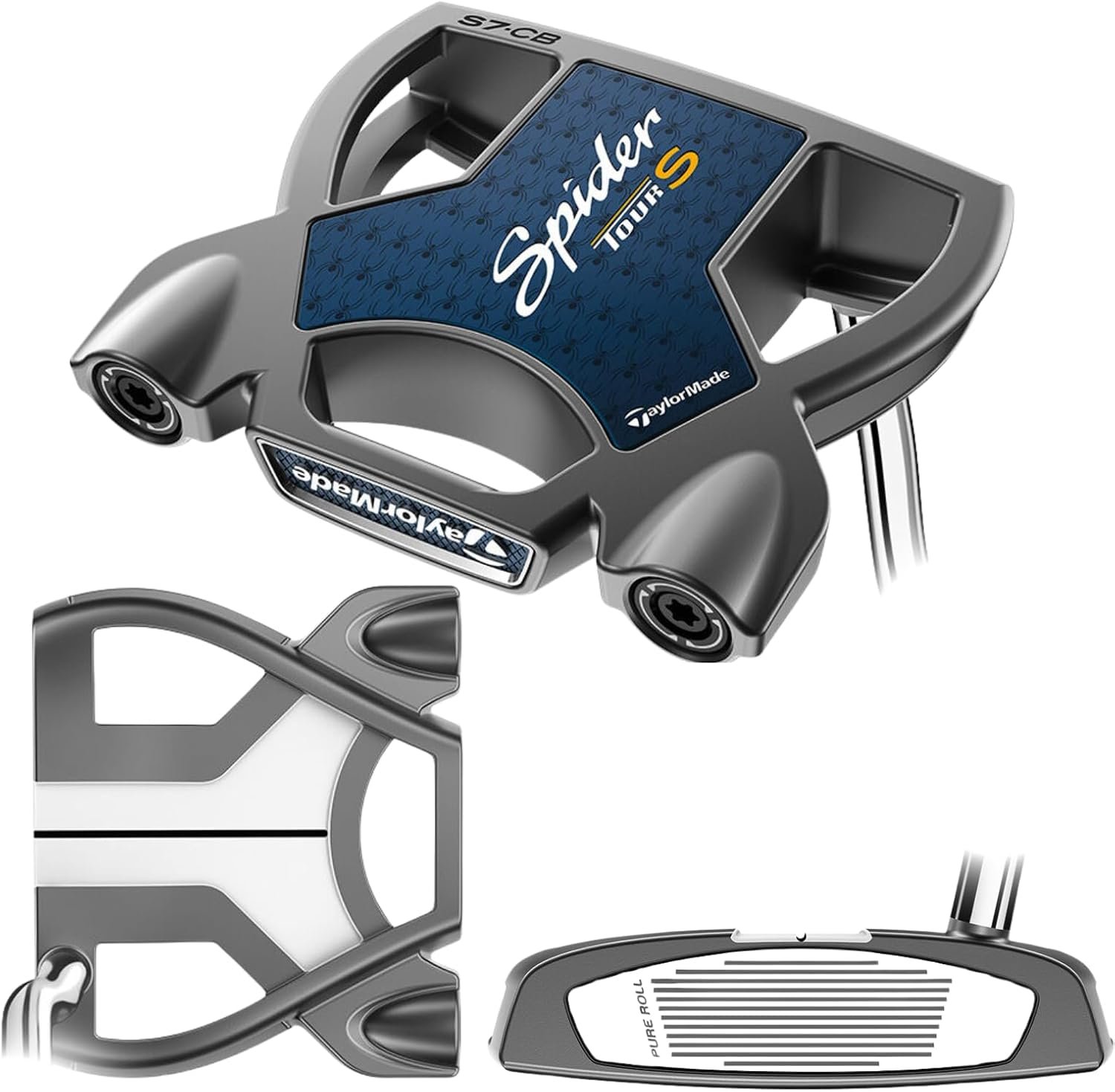 Left Handed TaylorMade Spider Tour S Putter, Double Bend, 38in