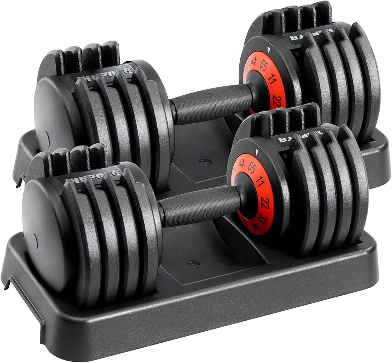 25/50/55 lbs Pair Adiustable Dumbbell Set, Adiust Dumbbell Weight for Exercises Pair Dumbbells for Men and Women in Home