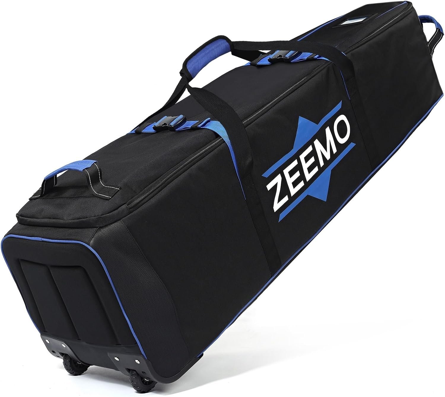 ZEEMO Full-Open Golf Travel Bag for Airlines, Wheeled Club Carrier Bag | Airline-Approved Case,reinforced club protection, fits stand and cart bags, waterproof Oxford fabric