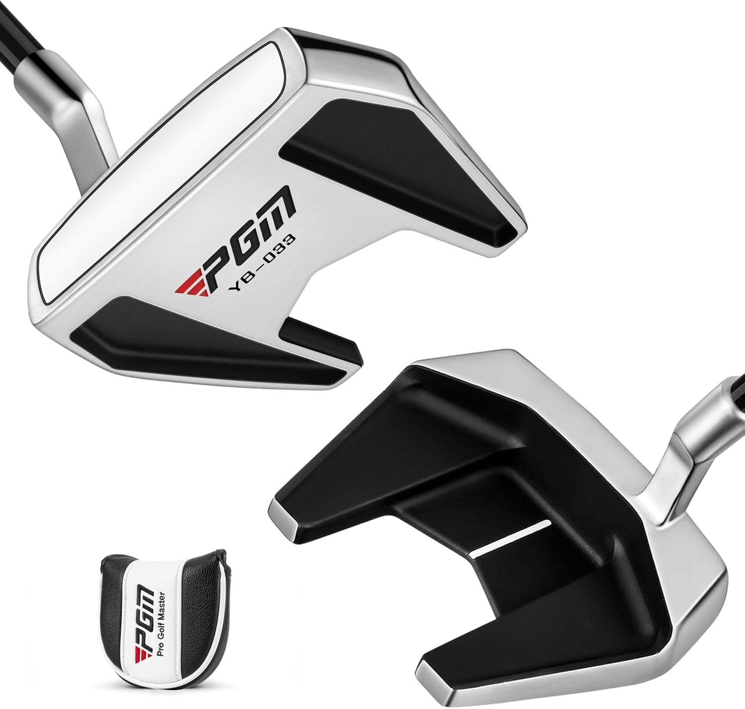 PGM Golf Putter for Men and Women – High MOI Mallet with Easy Alignment – Lightweight Graphite Shaft – Low Center of Gravity for Straighter Putts