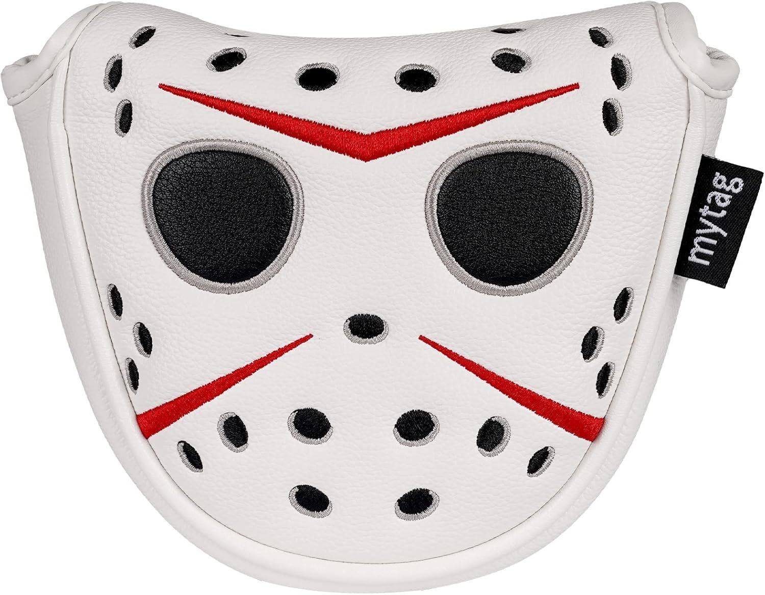 mytag Putter Covers Hockey Goalie Mask, Strong Magnetic Putter Headcover | For Mid Mallet/Heel Shaft/Center Shaft/Blade/LAB DF3 OZ1 Golf Putter