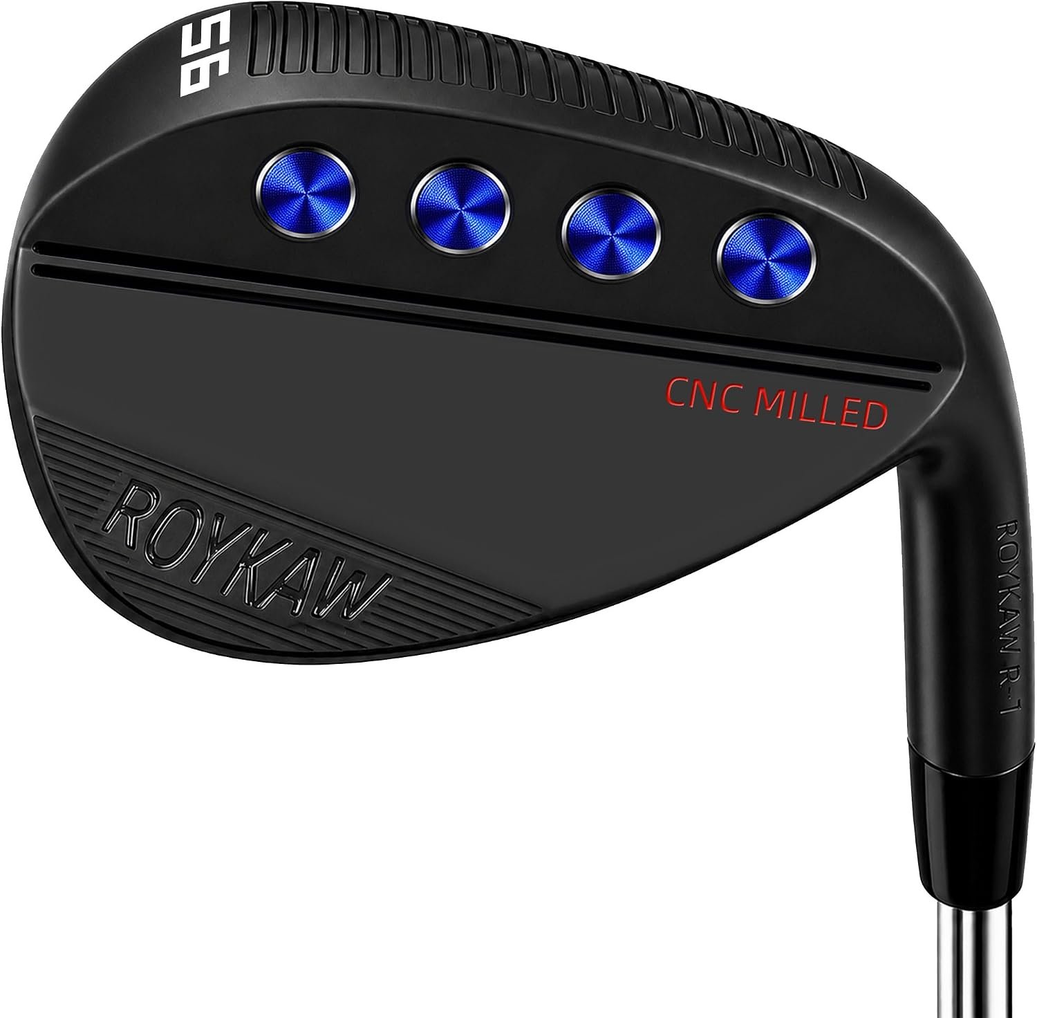 Roykaw Full Face Golf Wedges, Golf Wedge Set or Single,52/56/60 Degree Forged Golf Gap Wedge Sand Wedge Lob Wedge Golf Clubs, CNC Milled Face for Max Spin, Right Hand