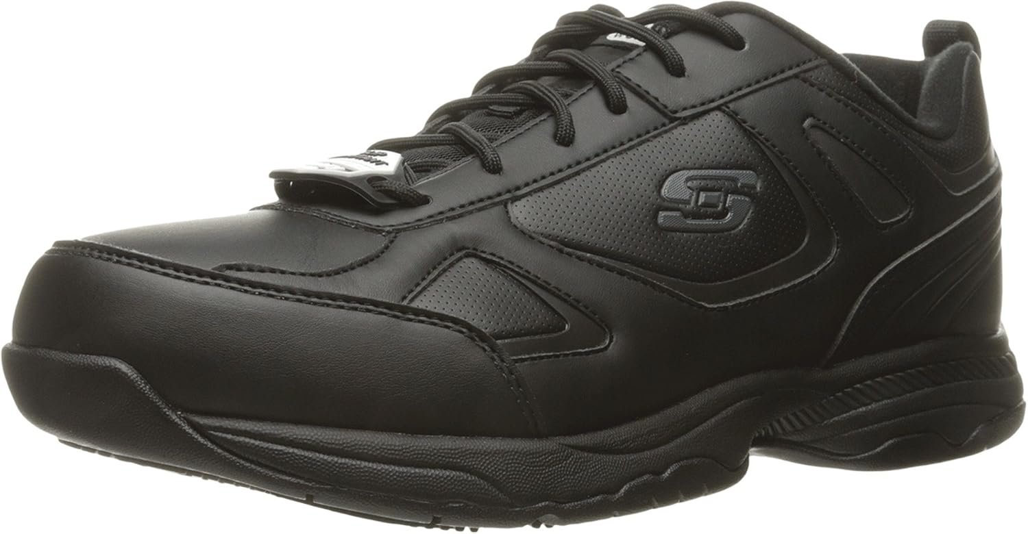 Skechers Men’s Work Dighton Athletic Slip Resistant Food Service Shoe | Work, Athletic Inspired, Relaxed Fit, Memory Foam, Electrical Hazard, Slip Resistant