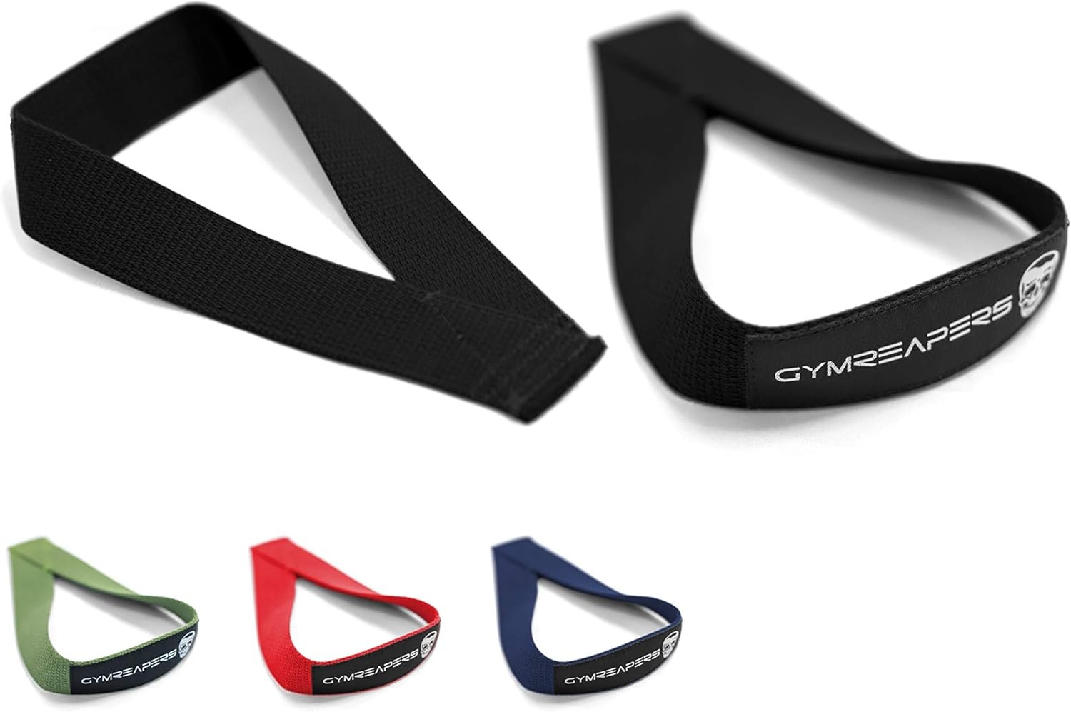 Gymreapers Olympic Lifting Straps for Weightlifting, Snatch, Clean, Powerlifting, Strongman, Deadlifts – Durable Cotton with Reinforced Stitching (Pair)