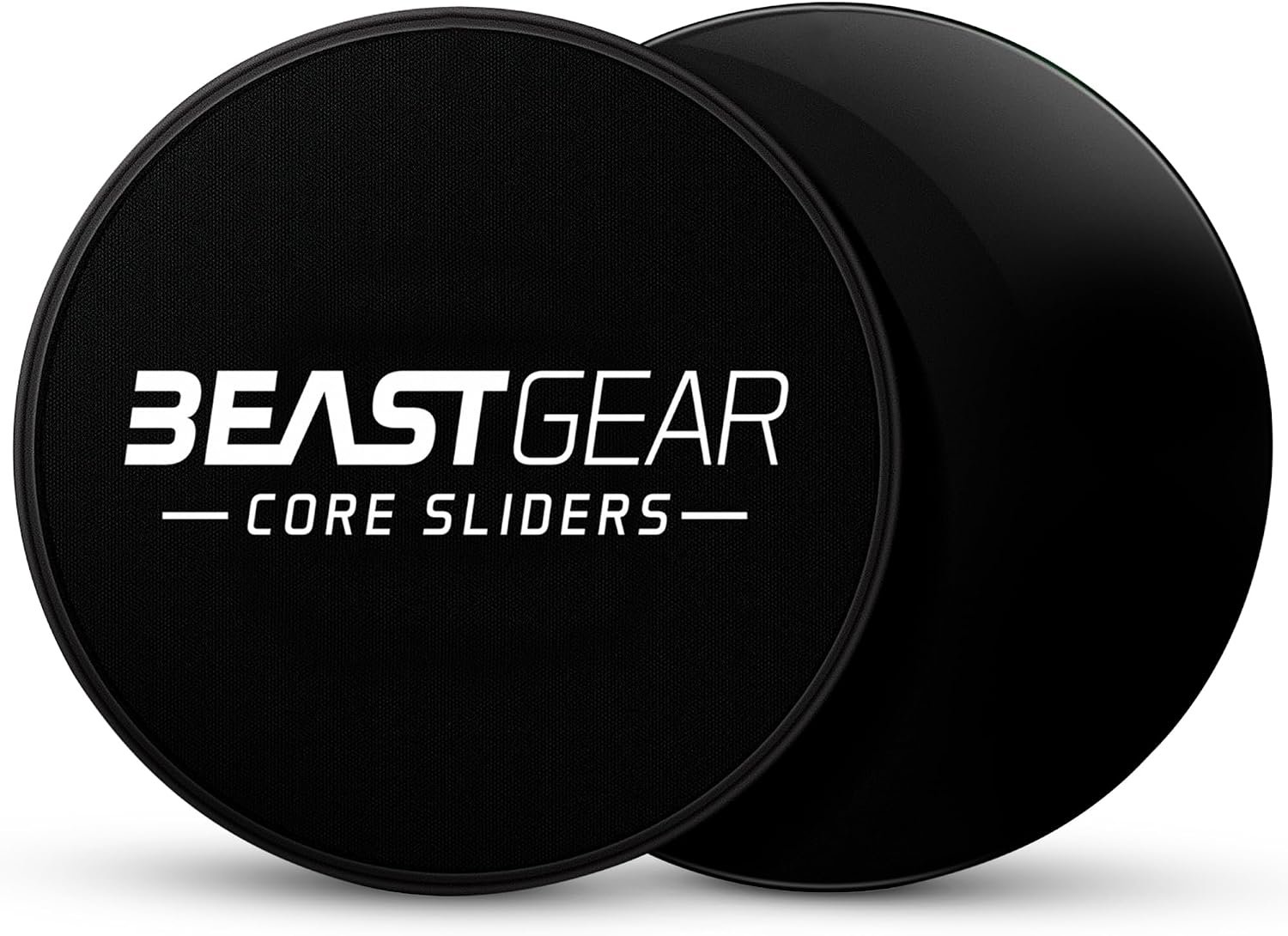 Core Sliders by Beast Gear – Double Sided Gliding Discs for Abdominal Exercises – Carpet and Hard Floors