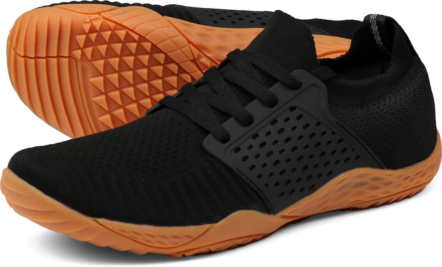 WHITIN Men’s Barefoot Minimalist Cross-Trainer W63 | High-Traction, Feather-Light, Natural Stride, Sock-Like Wrap for Gym Workouts, Outdoor Training
