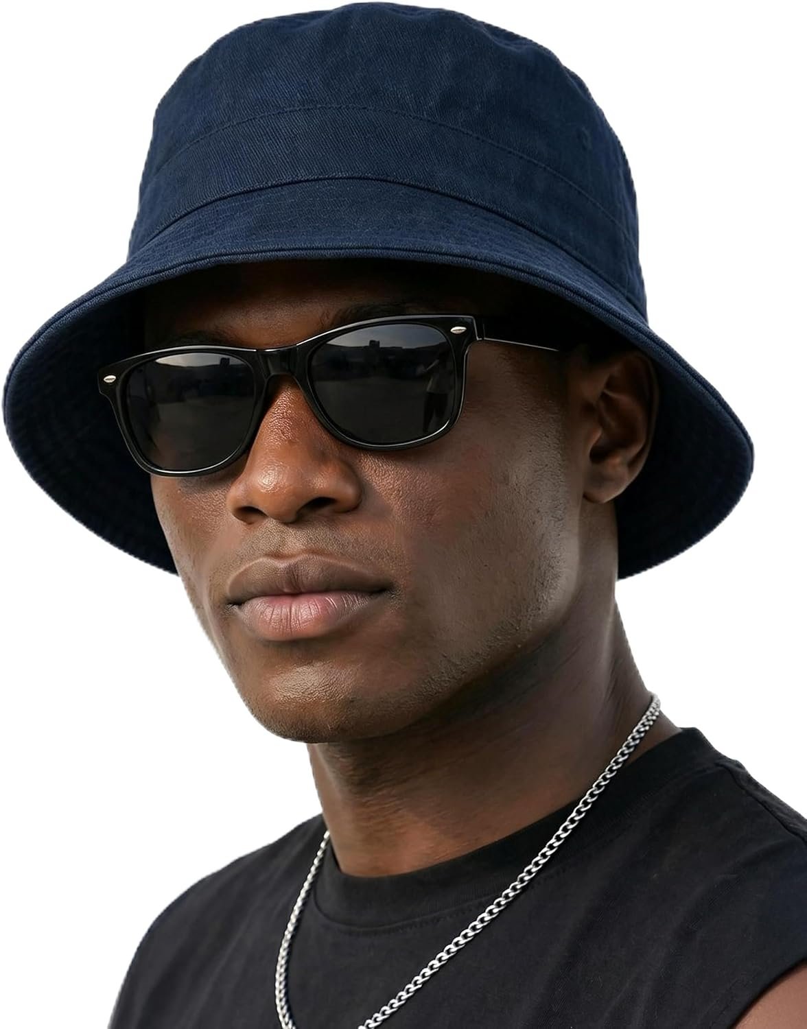 QEUOYSS Sun Bucket Hats for Men Women Fashion Cotton Summer Beach Golf Fishing Hat for Men Women Packable Outdoor Vacation