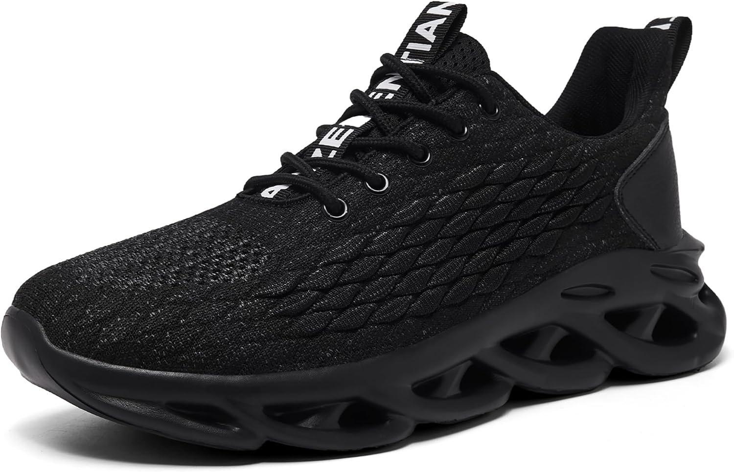 Men’s Running Shoes Slip on Gym Walking Sneakers Shock Absorbing Non-Slip Workout for Daily Wear, Casual Tennis Cushioned Shoe Breathable Knit Lightweight