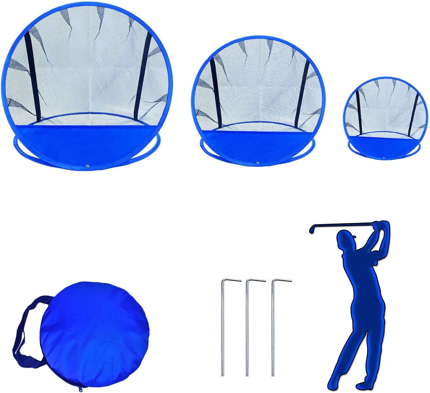 Golf Chipping Net, Portable Pop-Up Foldable Practice Target with Carry Bag | for Indoor Outdoor Backyard Golf Training, for Men, Women & Teen Golfers