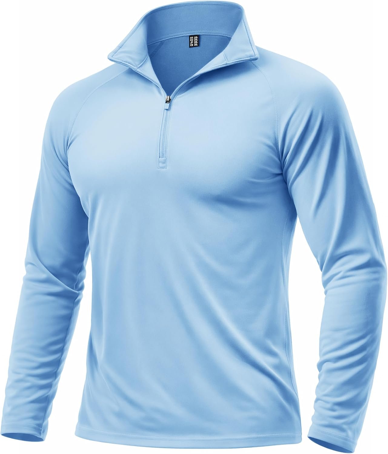 Boladeci Men’s Quarter Zip Pullover Premium Fleece Lined Long Sleeve Golf Shirts Warm Hiking Shirts Lightweight Sweatshirts