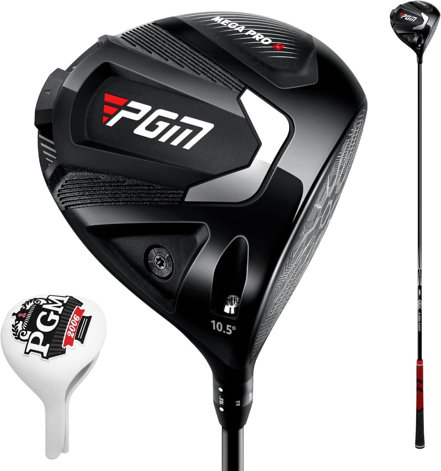 PGM 27 Piece Men’s Complete Golf Set Right Handed R&A and USGA Certified | Professional Golf Club Set with Adjustable Driver Woods Hybrid Irons P S Wedges Putter Headcovers and Stand Bag Black