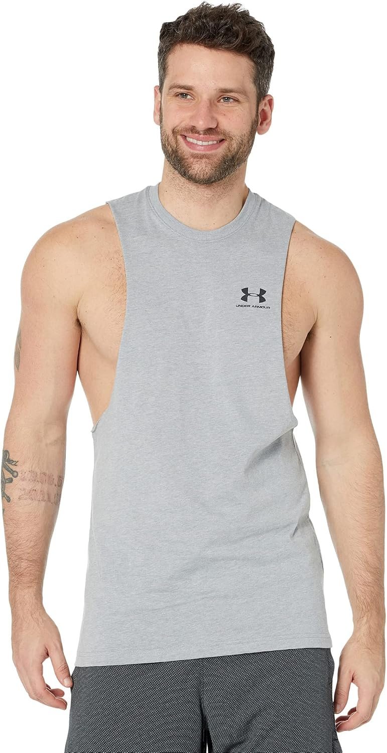 Under Armour Men’s Sportstyle Left Chest Cut-Off T-Shirt