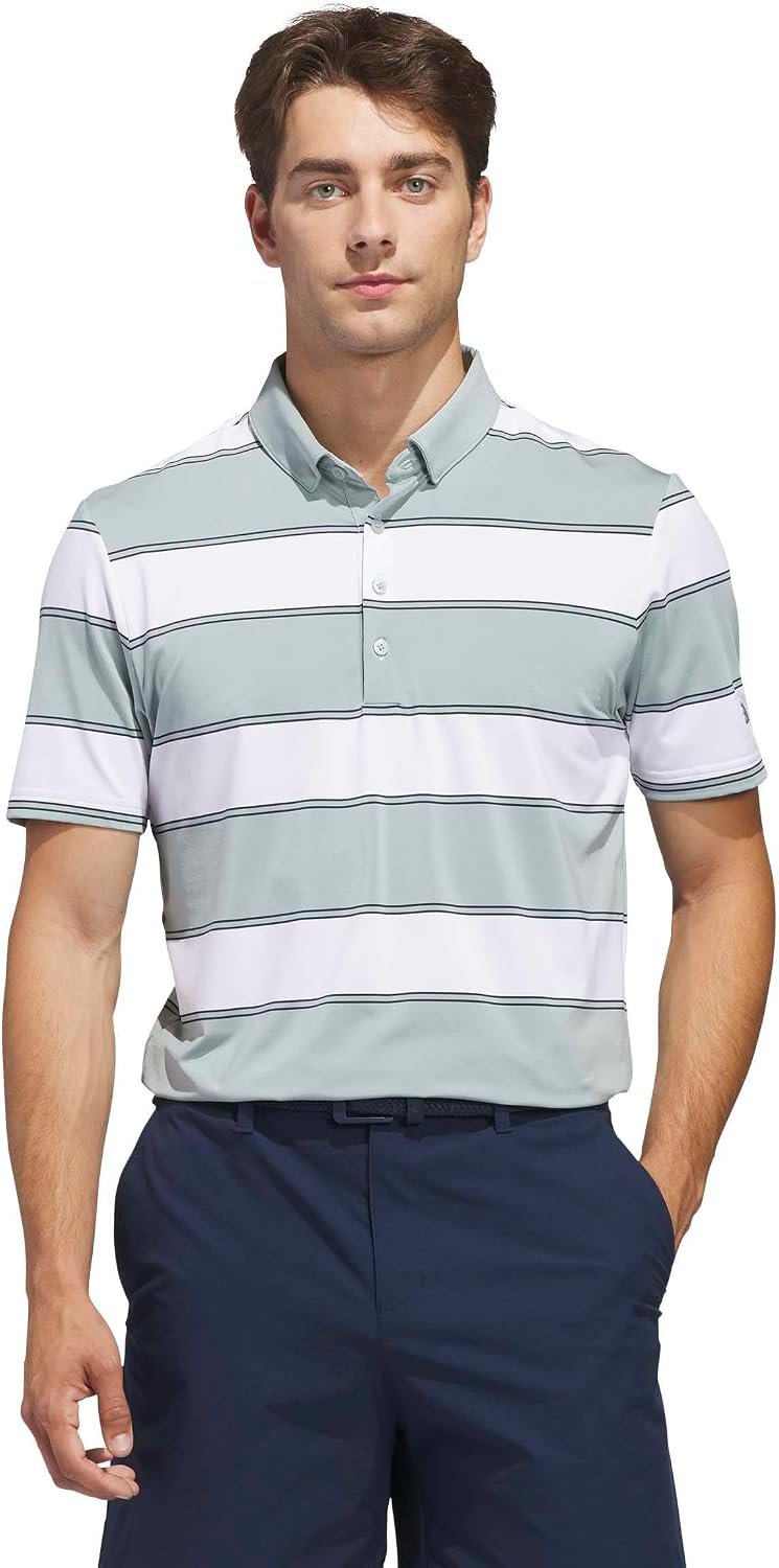adidas Men’s Ultimate365+ Jumbo Stripe Climacool Polo Shirt