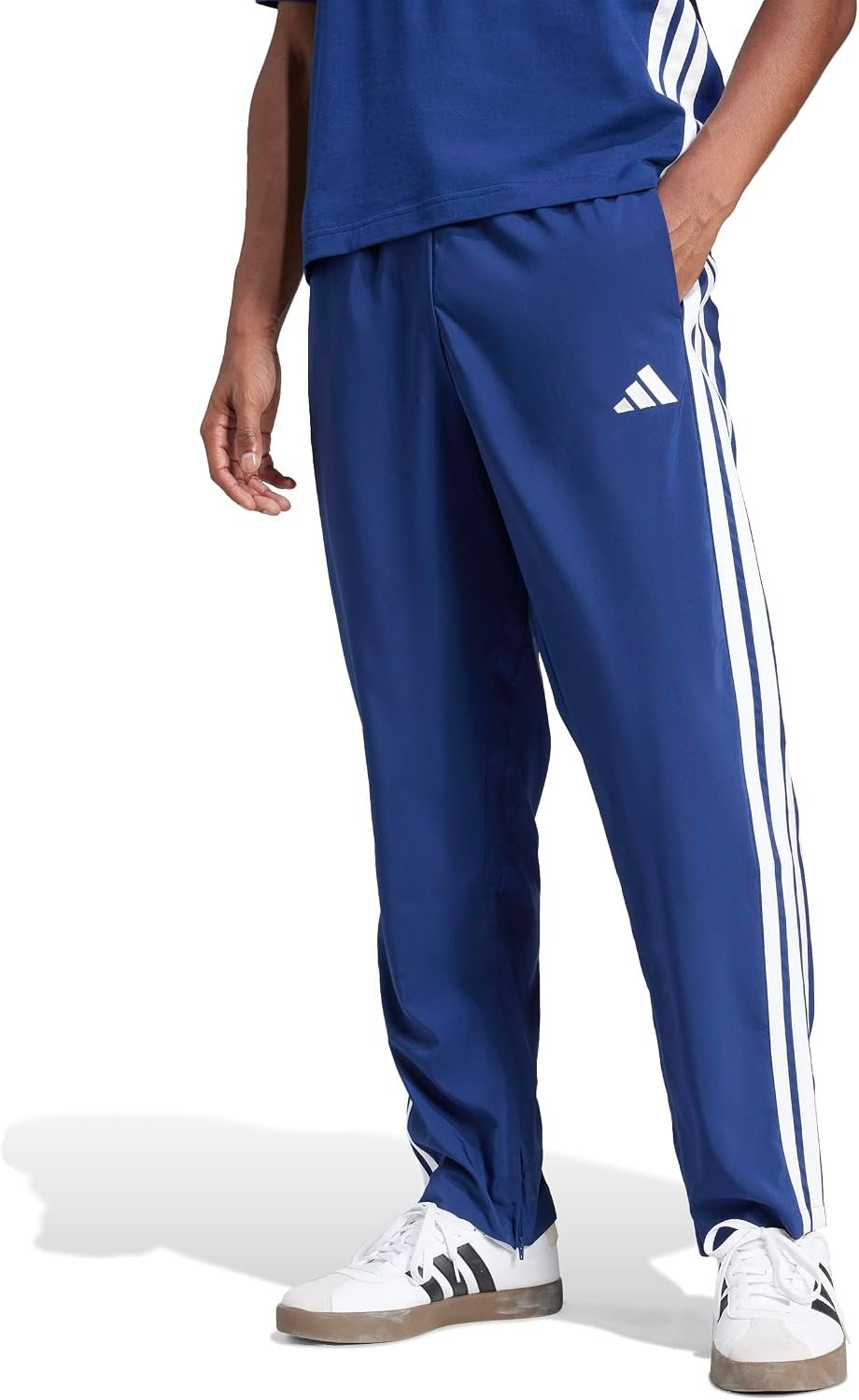 adidas Men’s Essentials 3-Stripes Open Hem Stanford Pants
