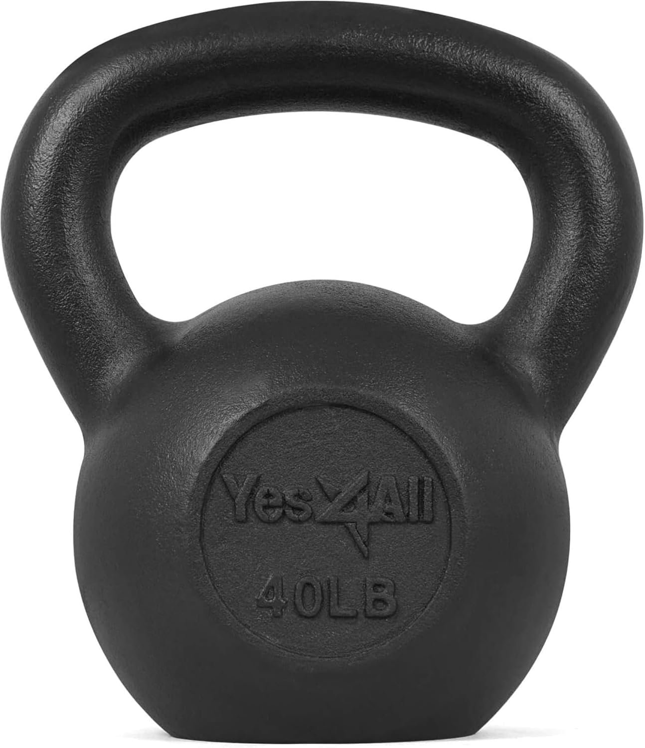 Yes4All Cast Iron Kettlebell, Strength Training Kettlebells 5-80 Lb (5,10,15,20,25,30,35,40,45,50,60,70,80 Lb) for Full Body Workout, Push up, Strength Training – Single & Kettlebell Set of 2 for Men