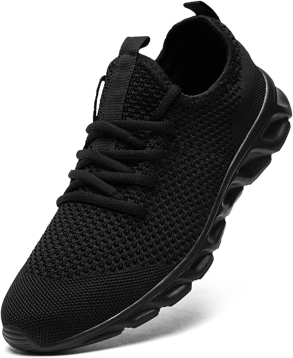 Men’s Running Shoes Slip On Walking Comfortable Tennis Breathable Non Slip Athletic Gym Workout Cross Training Fashion Sneakers