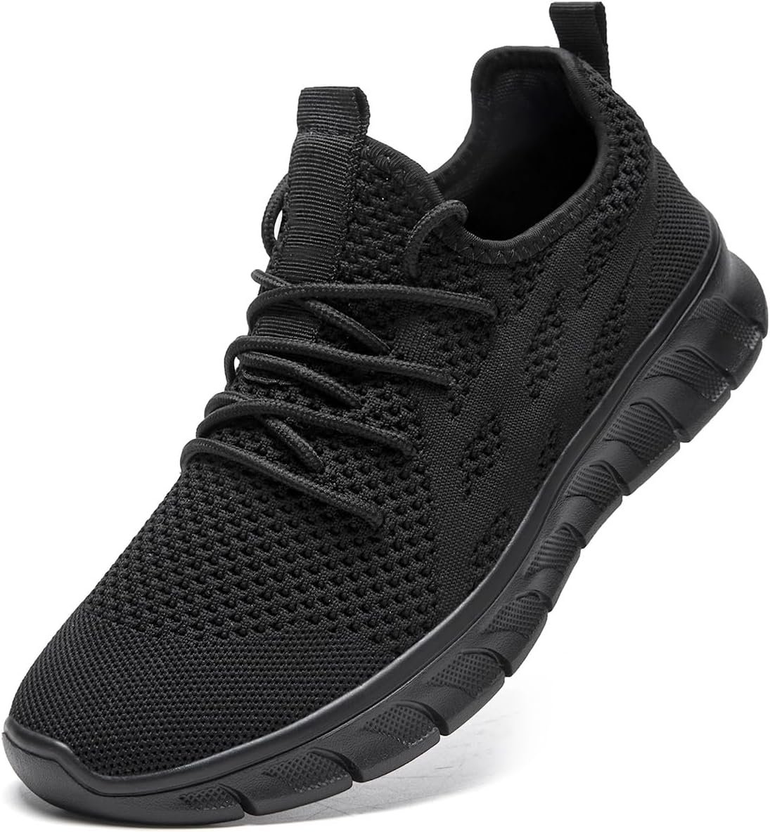 Men Walking Running Tennis Sneakers Non Slip Black US 11