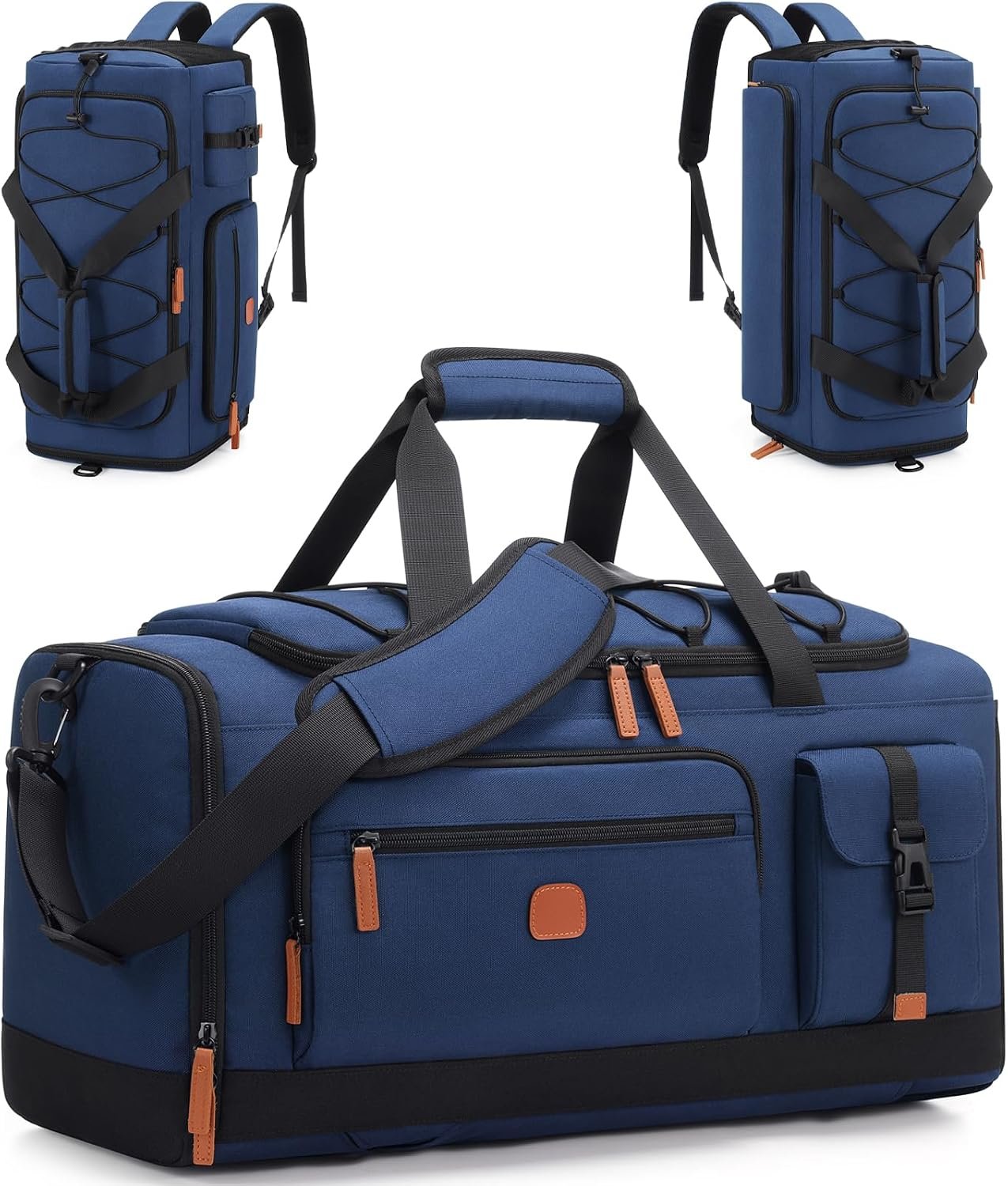 Gym Bag for Men and Women with Shoe & Laptop Compartment Sport Duffle Bag | 3-in-1 Anti-Theft Carry On Backpack Duffel Bag for Airplane, Workout, Overnight, Travel, Weekender, 35L