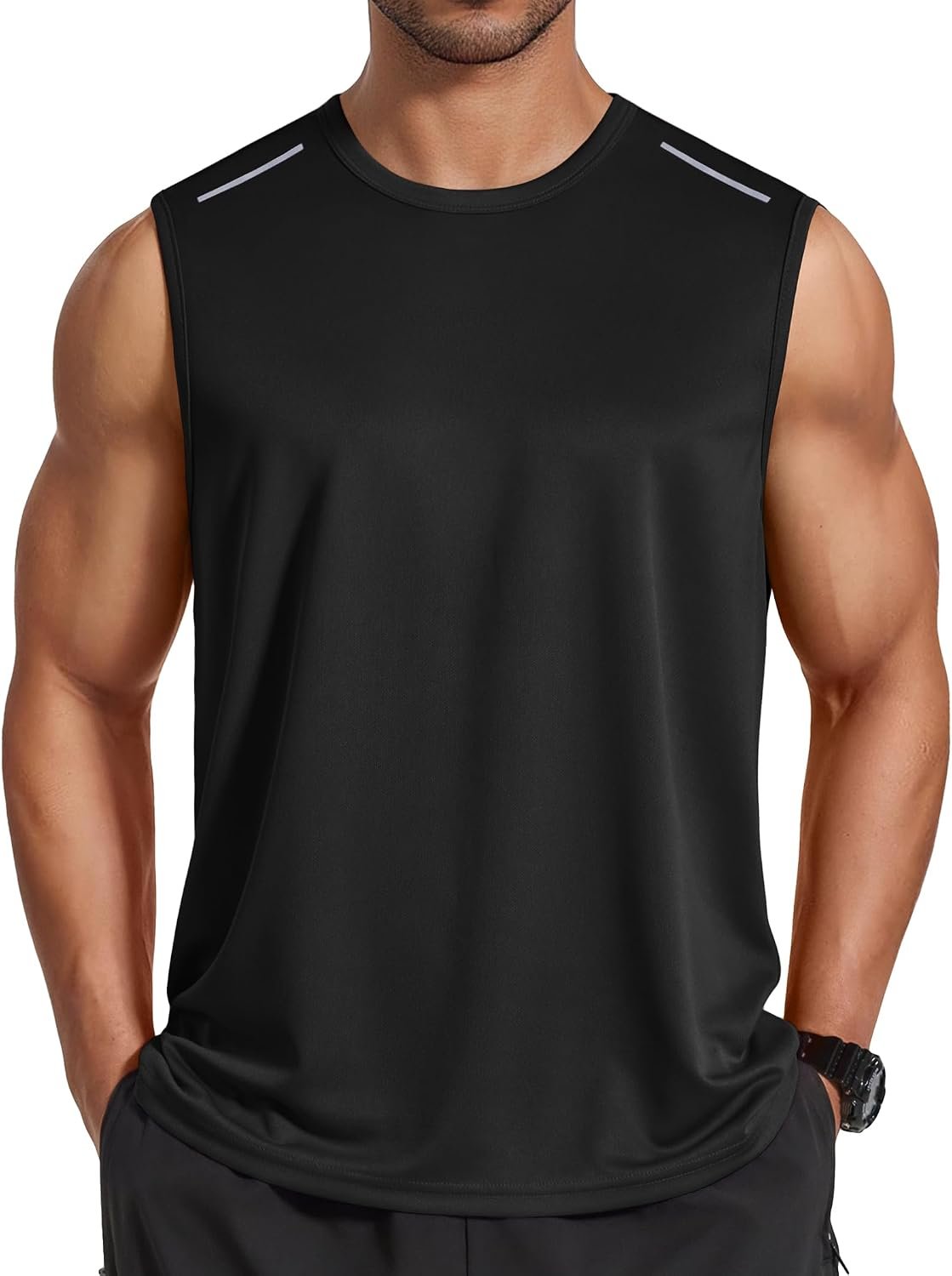 COOFANDY Men’s Sleeveless Shirt Quick Dry Workout Tank Top Gym Muscle T Shirts Sport Athletic Tanks Moisture Wicking