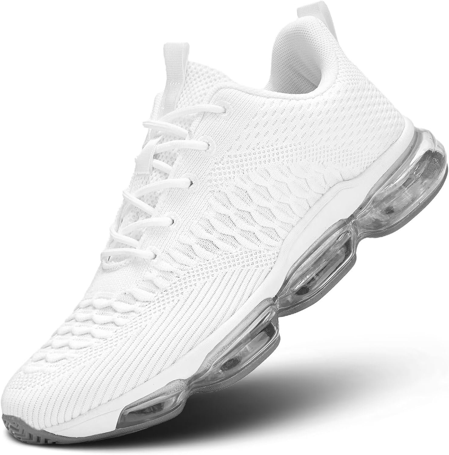 Socviis Men’s Air Cushion Running Shoes Breathable Tennis Fashion Sneakers Non Slip Workout Casual Sport Shoes Gym Training Comfortable Walking Shoes