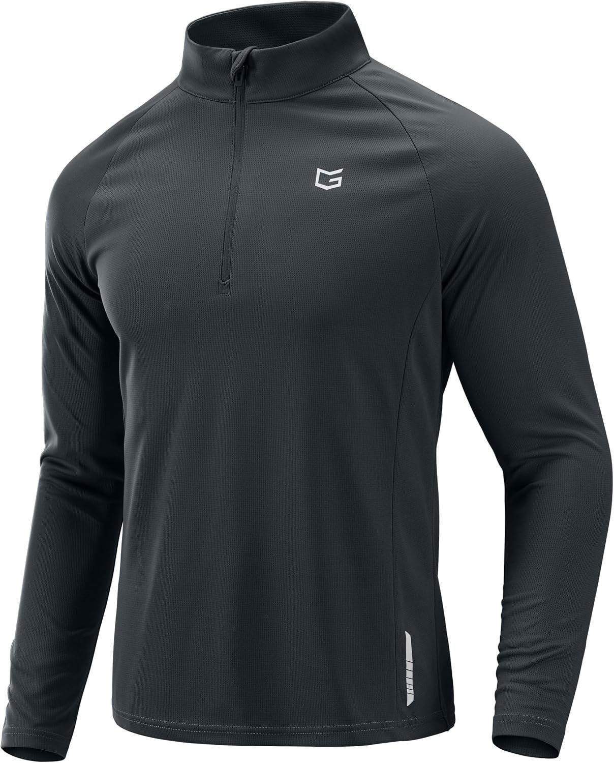 G Gradual Men’s Running Shirts Long Sleeve Athletic Shirt Lightweight Quick Dry Quarter Zip Pullover for Men Workout Gym Golf