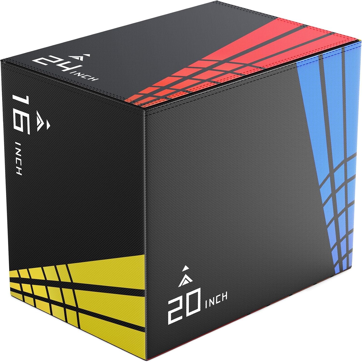 XDDIAS Foam Plyo Box, 3-in-1 Jump Box for Home Gym Plyometric Workout | 440LB Weight Capacity, Epe Foam Core, Multiple Height Options