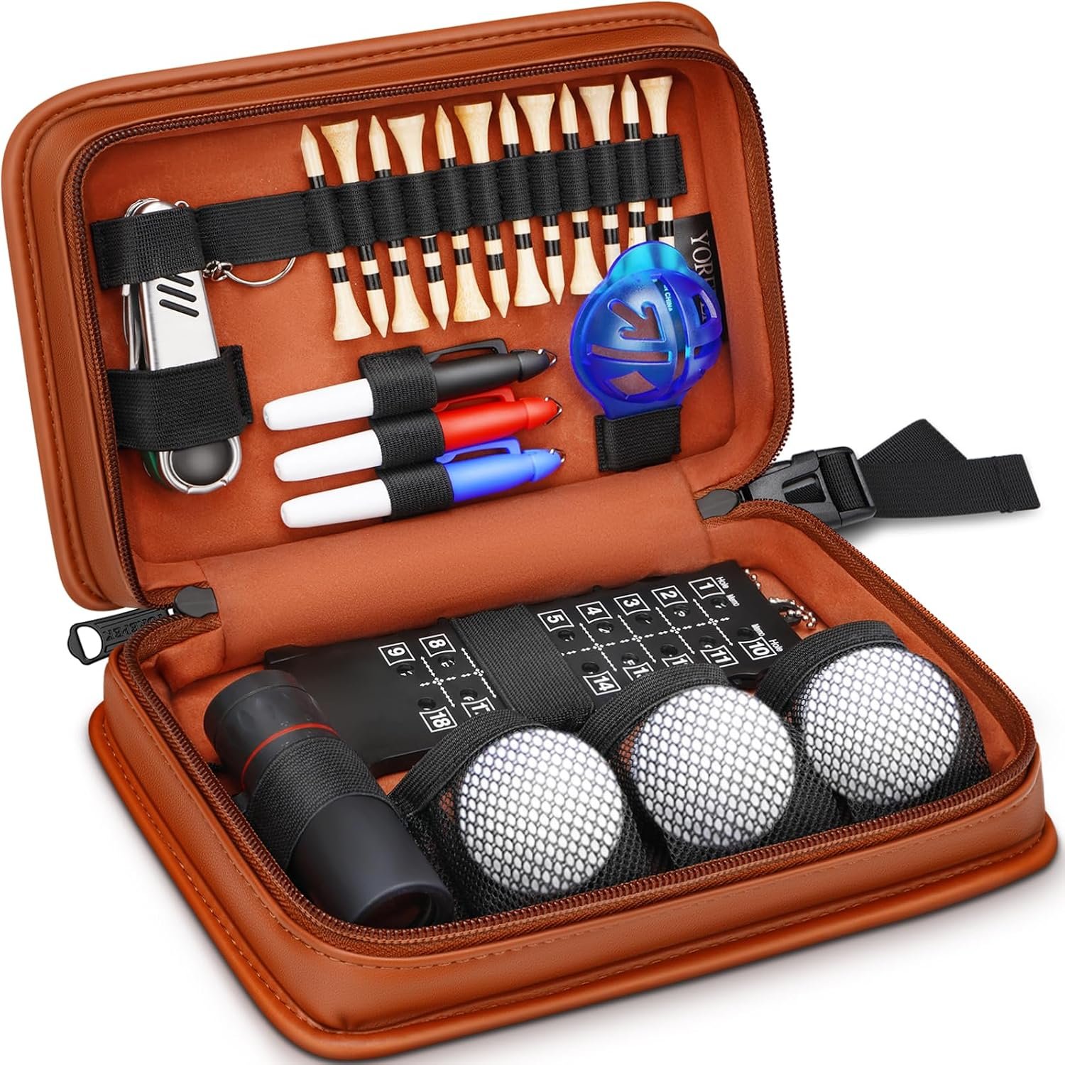 YOREPEK Golf Accessories Kit Golf Club Cleaner Bag